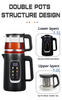 Modern Nigrum Arabica Electrical Kettles Digital 2.6L Turkish Samovar Kettle Electric tea factorem Set cum calidum temperatus imperium 