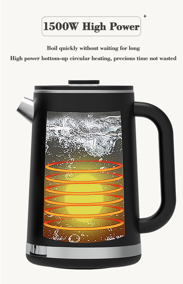 Yuekon 1.5l + 1.1L Electronic Kttles Glass Kettle et Teapot II In1 duplex layer tea factorem cum temperatus imperium