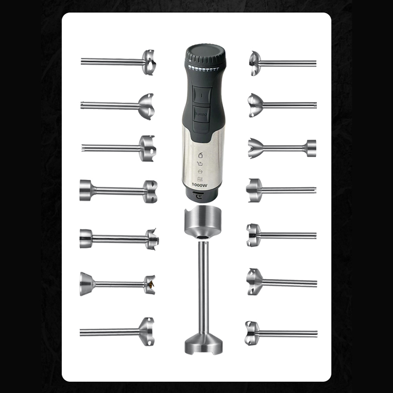 Stainless Steel Electric Blender Steking Dura Oem Blender Parce Securus Purgato immersionem Handheld Mixer caput lignum