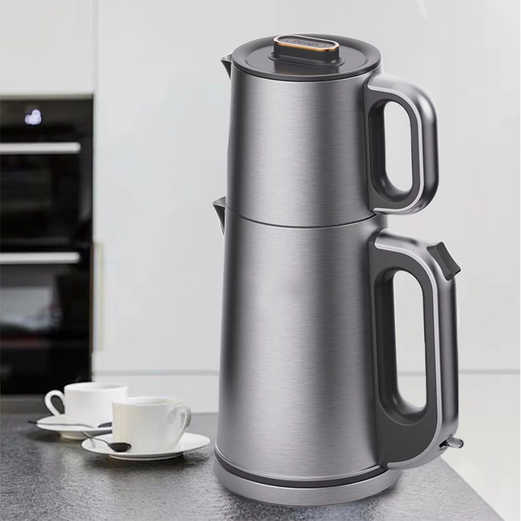 Duplex Stratum Diver aqua lebete Electric Teapot cum Novifacta Temperature Control Coque-Arida Donec urna