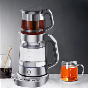 II in I tea ollam et ahenum electric tea factorem vitreum electric ollae vitreae Teapot Set 