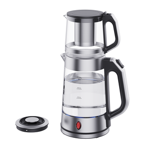  II in 1 Samovar Duplex Tea Fictoris vitrei 1.7L Combinata 1.0L Tea Ahenum Cum Vitro Corporis Domus Coquina Appliance 