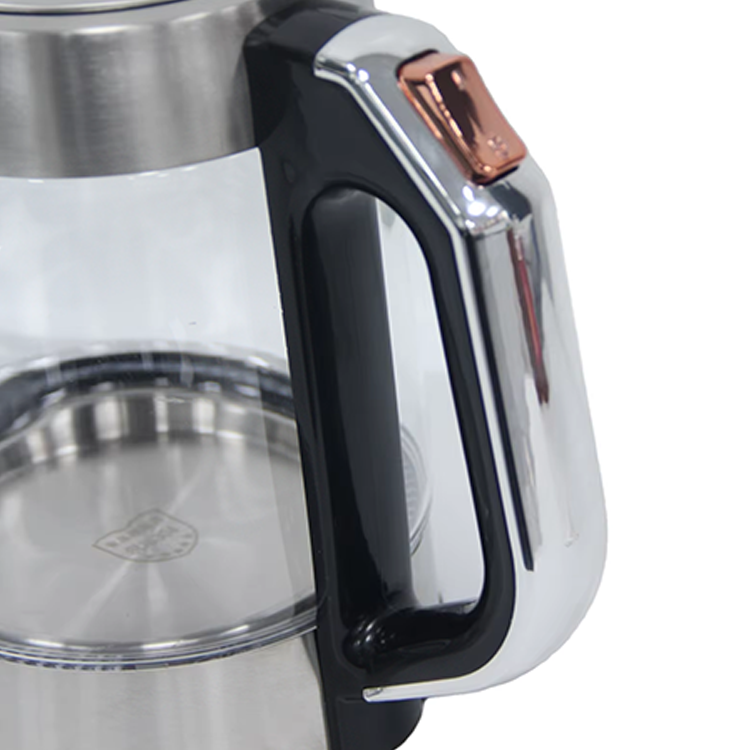 Novae Design 1.7L Magnae Capacitatis Electric Kettle Kitchen Appliances Automatic Tea Maker Keep Warm Glass Kettle 