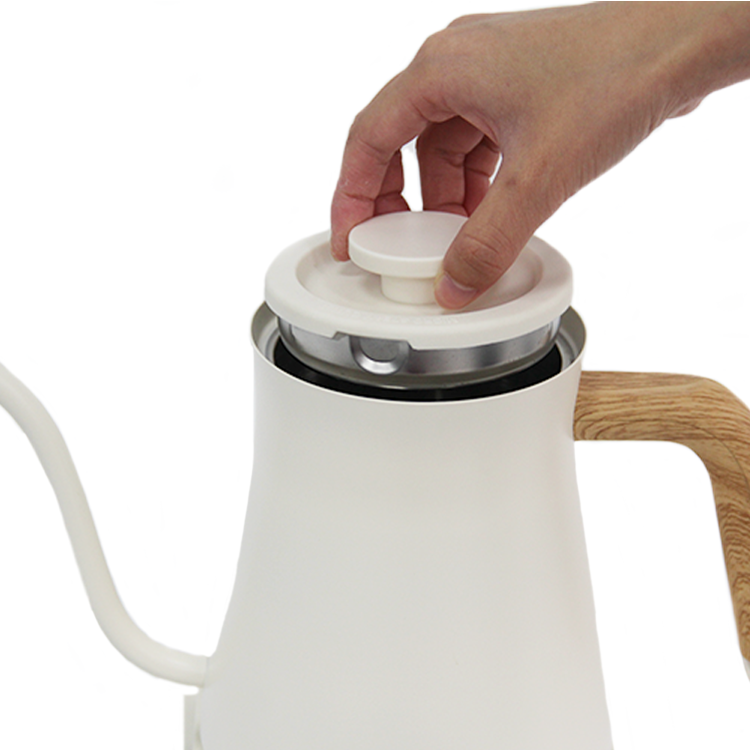 0.7L Variabilis Temperature Control Electric Coffee Kettle White Brew Coffee Tea Pot Effunde Plus Aliquam Coffee Kettle