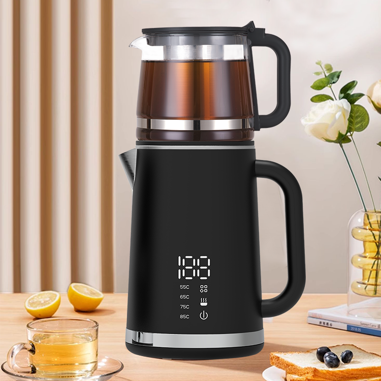 Moderni 1500w Duplex Wall Kettle 360-gradum Base 1.5l+1.1l Geminus-layer Intelligent Electric Kettle Cum Small Teapot