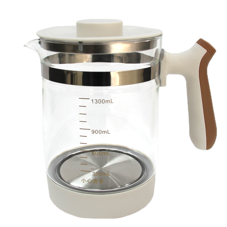 High Quality 1.3l Hot Tea Kettle Thermostat Modulator Formula Lac Warmer Glass Electric Kettle
