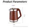 Domus 2.0l Steel Tea Maker Electric Kettle Protection Cordless Water Boiler Electric Jug Kettle 