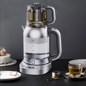 Domum Adjumenta Electric Tea Factor Princeps Borosilicate Vitri Ahenum Et Tea Aulularia Cum Temperature Imperium
