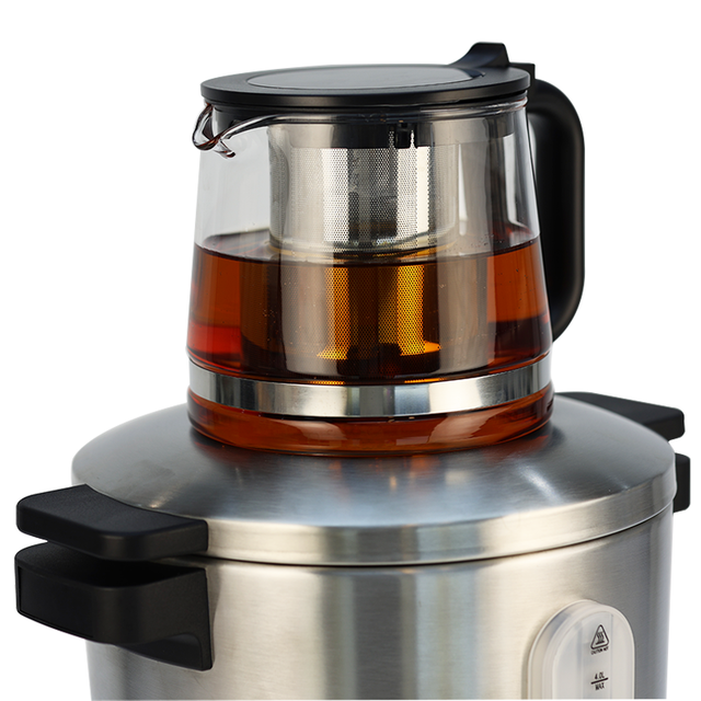 Wholesale Manufacturer 4L Aliquam Steel Russian Samovar tea Machina Electric Turkish Samovar aqua Kettle for sale