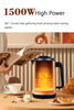 Modern Nigrum Arabica Electrical Kettles Digital 2.6L Turkish Samovar Kettle Electric tea factorem Set cum calidum temperatus imperium 