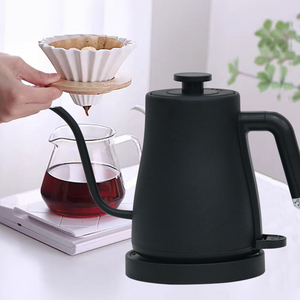 Dolor Coffee Gooseneck Heater Coffee Drip Kettle Black Coffee Temperature Controlled Gooseneck Electric Coffee Kettle White